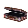 Birendy KD 1291 Chest Suitcase Set Wooden Chest Faux Leather