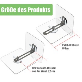 Norhogo Pack of 8 Anti-Tip Holders, Wall Anchor, Furniture Tilt Protection Set, Anti Tilt Furniture Straps, Wall Mounting for Baby Proofing & Pet Protection, Wall Anchor, Anchor Straps No Drilling