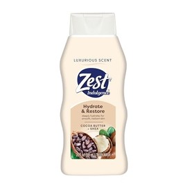 Zest Body Wash - Enriched with Wild Cocoa Butter and Shea - Hydrating Body Soap - Suitable for All Skin Types - Cocoa Butter and Shea - 20 oz