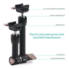 TILTA Pro Articulating Arm (Dual NATO Clamps) TA-PAA-B