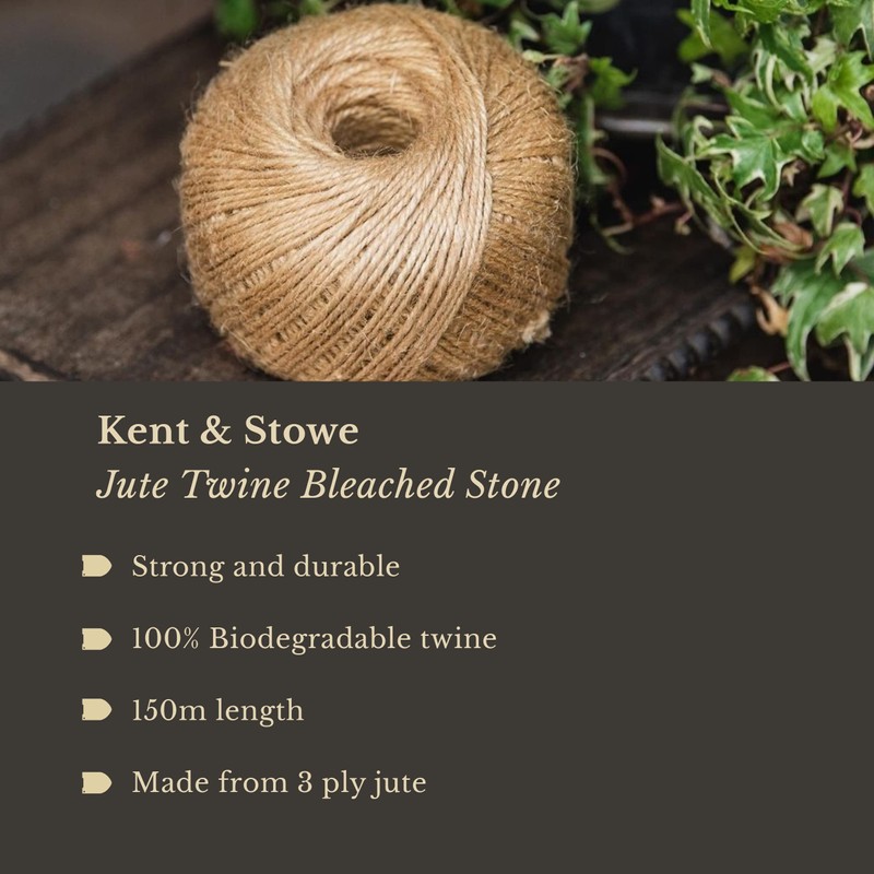 Kent & Stowe Jute Twine 150m/250g in Bleached Stone, 3