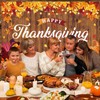 Happy Thanksgiving Banner Backdrop 7x5FT Autumn Maple Leaf Pumpkin Turkey