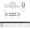 Rodney anoaʻi Stainless 戸車 42 mm Round sas0421