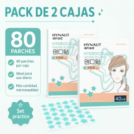 Parches Hidrocoloides Estrella Acne 2 Cajas 80 Pzs