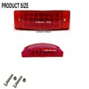 UWDESY 2pcs 6” 21 LED Rectangle Lateral Marker Lights, Clear