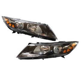 Halogen Headlight Assembly, Headlights Assembly Compatible For 2011 2012 2013 Kia Optima, Headlight Replacement DRL Headlights Set - Passenger And Driver Side (Driver and Passenger Side)