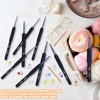Ergonomic Crochet Hook Set, Blue Handle Crochet Knitting Needles Kit