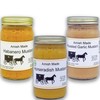 Amish Mustard Assortment - Three 7 Oz Jars - Horseradish,