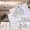 Water Soluble Embroidery Patterns,Stick and Stitch Embroidery Paper Wash Away,6Pcs