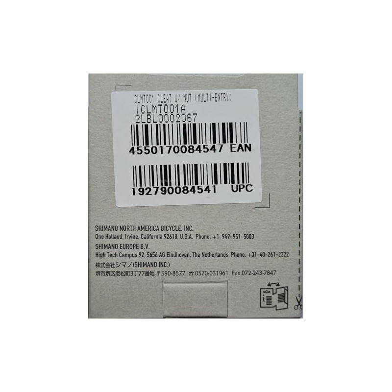 Shimano CL-MT001 Tipo di ingresso multiplo con dado per tacchetta