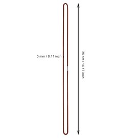 ONLYKXY 5pcs Trash Can Elastic Rope Multifunction Rubber Band to Hold Bag in Place Cabinet Loop Strap Box Holder Homewares for Garbage Liner Home Office Kitchen Indoor Outdoor Picnic Party (Brown)