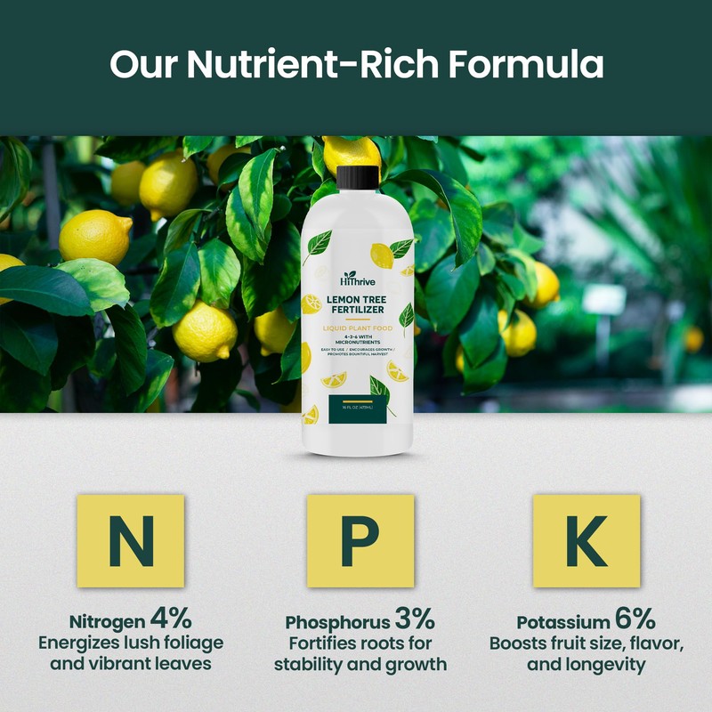 16oz Lemon Tree Fertilizer - Makes 32 Gallons of Fruit