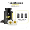 Gas Relief de 180 cápsulas. Ingredientes naturales: Carbón Vegetal, Camomila,