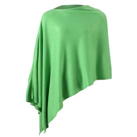 Women Ponchos Sweater Versatile Lightweight Solid Knitted Shawl Wrap Scarf Cape Accessories for Womens Lime Green