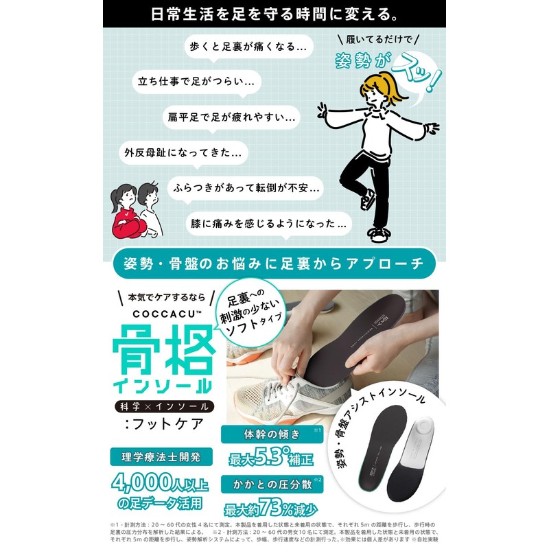 Skeletal Insole Foot Care [Physical The Development] Foot and Knee