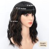 ColorfulPanda women's wig black brown short bob curls wigs