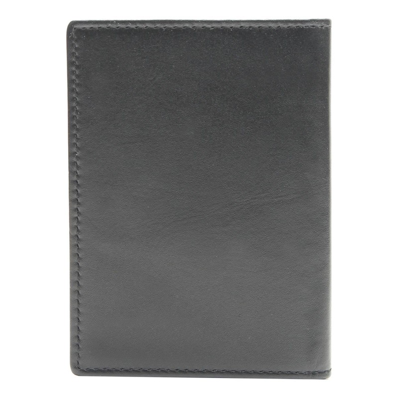 Esquire New Silk Passport Card Holder Black, black