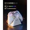 EasySMX D05 PC コントローラー、充電ドック、RGBバックライト、ワイヤレスコントローラー、Switch ジョイコン、PC/Switch/iOS/Android/Steam Deck用ゲームパッド、ホール効果トリガー付き、ジョイスティック/1000mAhバッテリー（‌白）