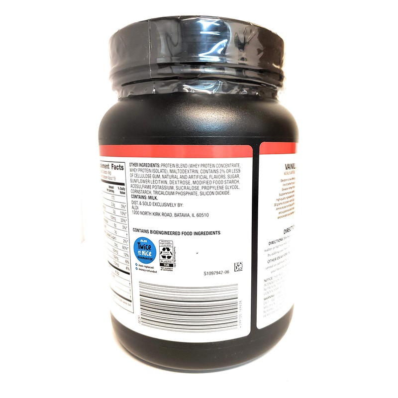 Elevation by Millville Vanilla Protein Powder 32oz, pack of 1