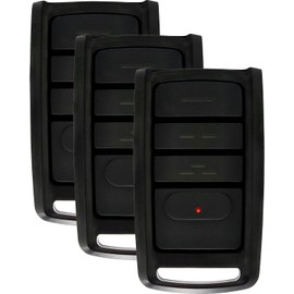 O3T-BX O3T-A 315/390Mhz Dual Frequency Auto-Seek Overhead Garage Door Opener, Gate Remote for Overhead Door CodeDodger/Genie Intellicode, 3-Buttons Remote Replacement for Overhead Door Remote