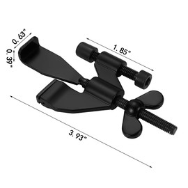 INIRET Black Adjustable Heavy Duty Portable Door Lock,Security Device for Enhanced Safety,for Home,Travel,Hotels,Apartments Prevents Unauthorized Entry,No Drill,Silicone Protector Caps Included