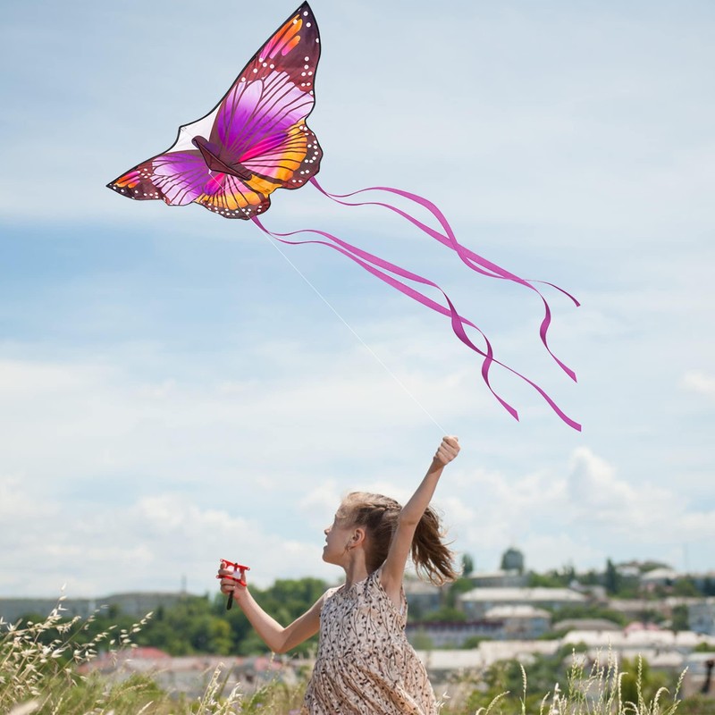 3 Pack Large Kites - Butterfly Delta Dragonfly Kites Easy