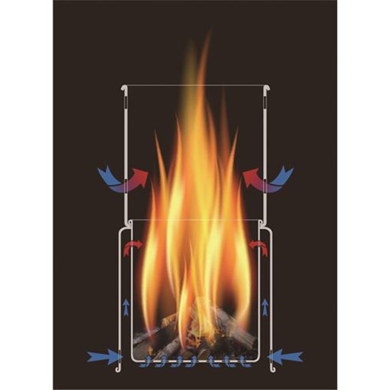 TOAKS STV-12 12707 Titanium Compact Stove, Solo, B.P Wood, Burning