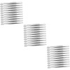 OHPHCALL 30pcs Stainless Steel Tweezers for Jewelry Making Crafting and