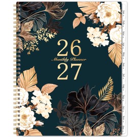 2026-2027 Monthly Planner - Jan 2026 - Dec 2027, 2 Year Monthly Calendar 2026-2027, 9" × 11" Calendar Planner, 24 Months, Tabs, Back Pocket, Twin-Wire Binding, Note Pages