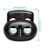 Plastic Cord Locks Double Hole Spring Stopper,Suit for Drawstrings,Bags,Shoelaces,Clothing (10)