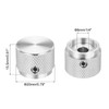 MECCANIXITY 2 Pcs Aluminium Potentiometer Knobs, 1/4" (6mm) Universal Volume