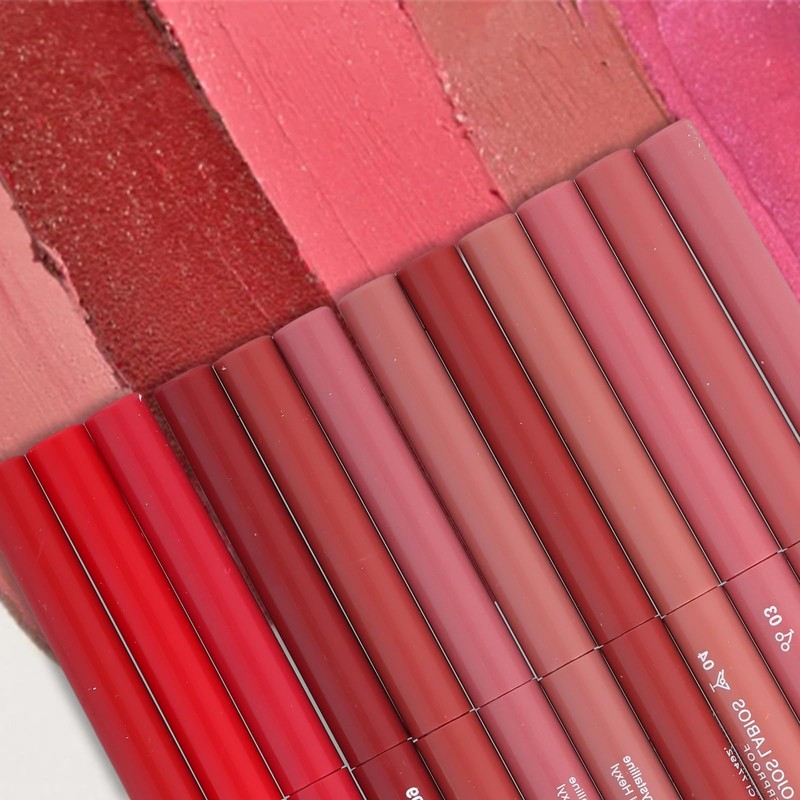 12 Colours Lip Liner Set, Matte Lip Liner Pen, Lipstick