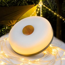 XVZ Camping Fairy Lights, Portable Camping Fairy Lights, Rollable with 5 Lighting Modes, USB-C Charging, 8 m Waterproof Camping Lamp for Camping, Garden and Hiking, Warm White