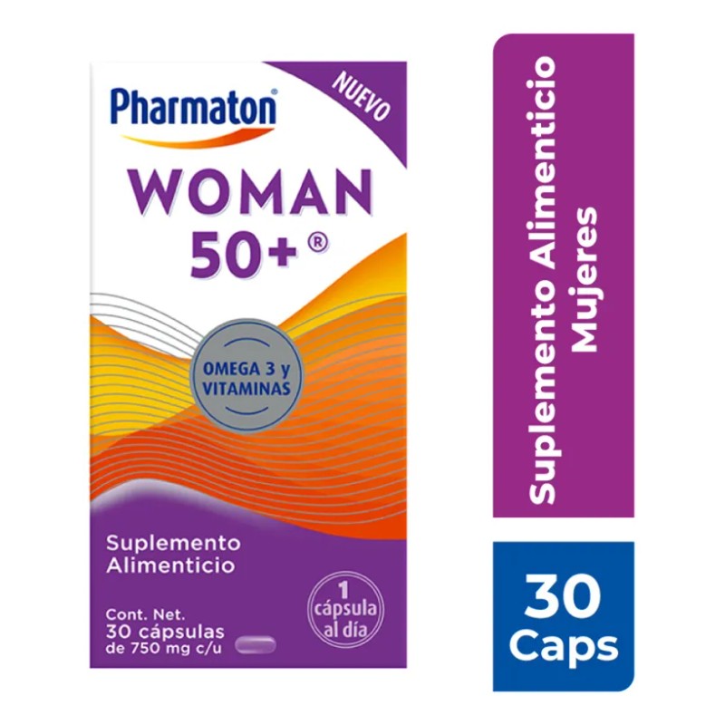 Pharmaton Woman 50 Suplemento Alimenticio para Mujer 30 Cpsulas de