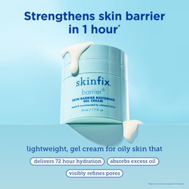 Skinfix Skinfix Barrier+ Skin Barrier Restoring Gel Cream: Formulated with Niacinamide & Peptides, Ideal for Oily and Blemish-Prone Skin, Restores Skin Barrier, 1.7 oz