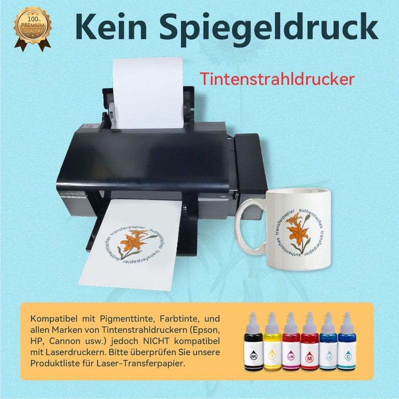 TransOurDream Real Inkjet Transfer Paper, Water Slide Film