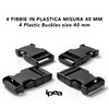 IPEA Plastic Buckles for Backpacks, Bags, Accessories - Pack of