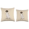 GSP Lovers German Shorthaired Pointer Dog Mom Throw Pillow