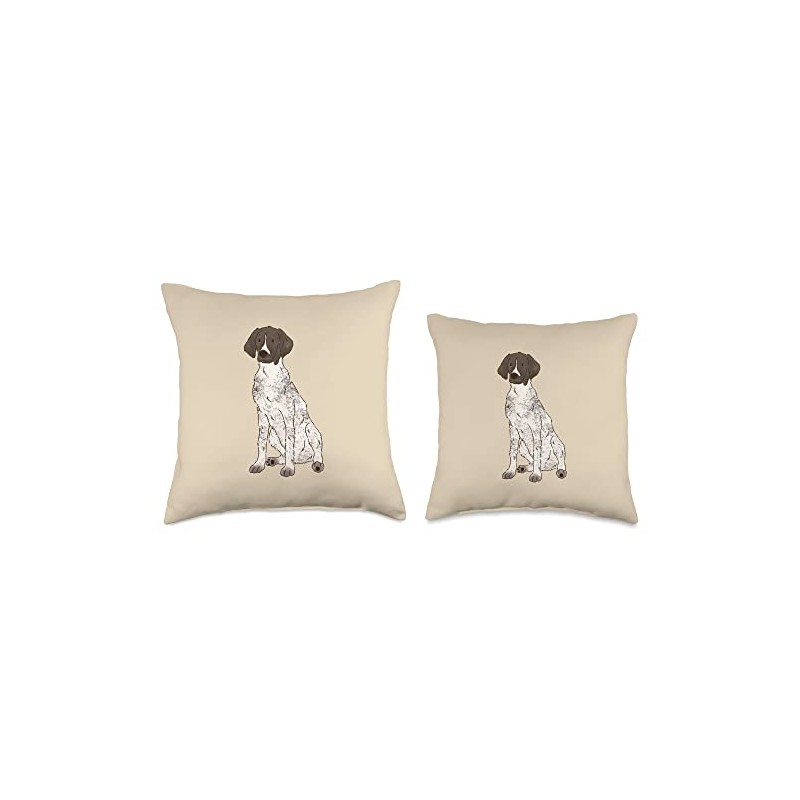 GSP Lovers German Shorthaired Pointer Dog Mom Throw Pillow