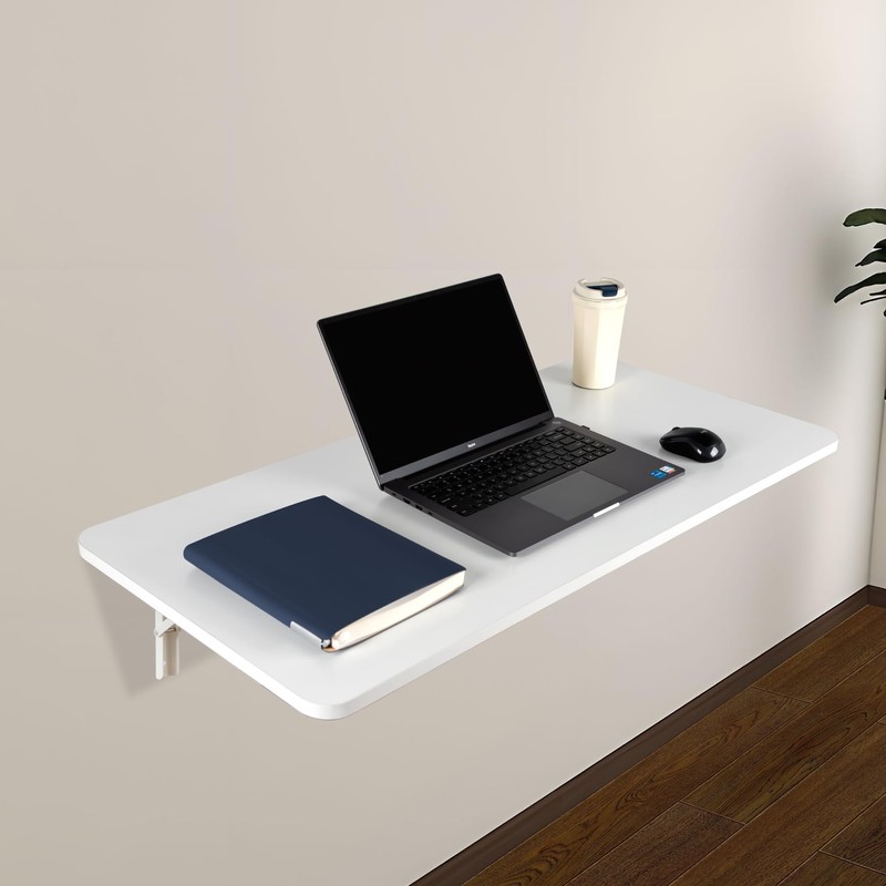 Neoaider Wall Mounted Folding Table 47.2”L x 19.7”W, Laundry Folding