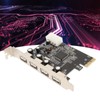 PCIe to USB2.0 Expansion Card 4 Ports 4 Pin Power