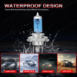 SHENKENUO For Subaru Outback 2010-2015 Halogen Headlight High/Low Beam + Fog Light Bulbs