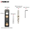 TOOLCOOL Aluminum Profile Drill Guide Access Hole Drill Jig For