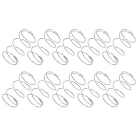 PATIKIL Compression Spring, 0.6mm Wire Dia x 12mm OD x 20mm L, 10 Pcs 304 Stainless Steel Mechanical Extension Small Springs Pen Springs Assortment Kit for Shop and Home Repairs