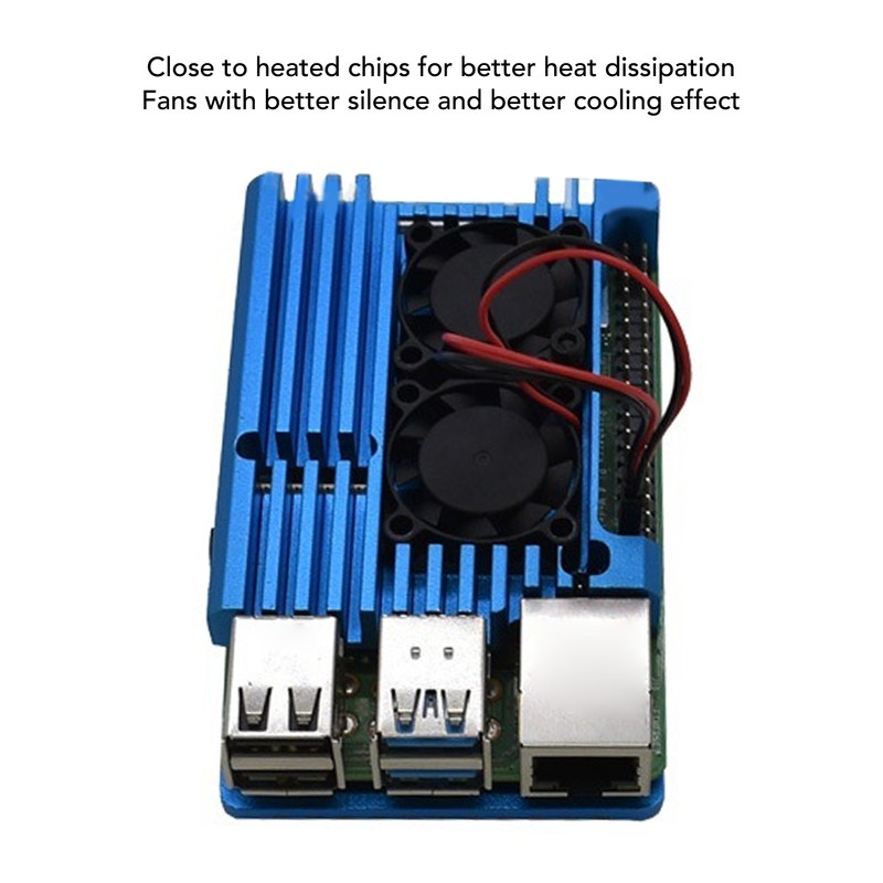 4B Cooling Fan Metal Shell Aluminum Alloy Case with Heatsink