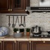 Yipscazo 1 Sheet Peel and Stick Stone Metal Tile Backsplash,