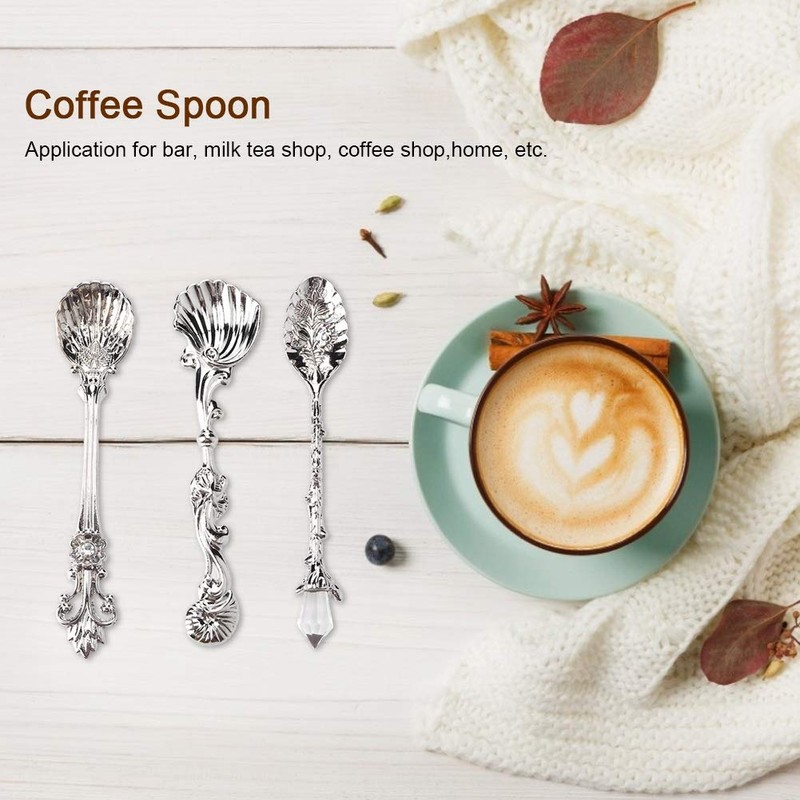 Coffee Espresso Spoons Set of 6 Tiny Spoon Vintage Cutlery