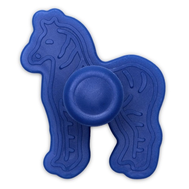 Staedter Zebra Embossing Cookie Cutter with Ejector, Blue, 6 cm