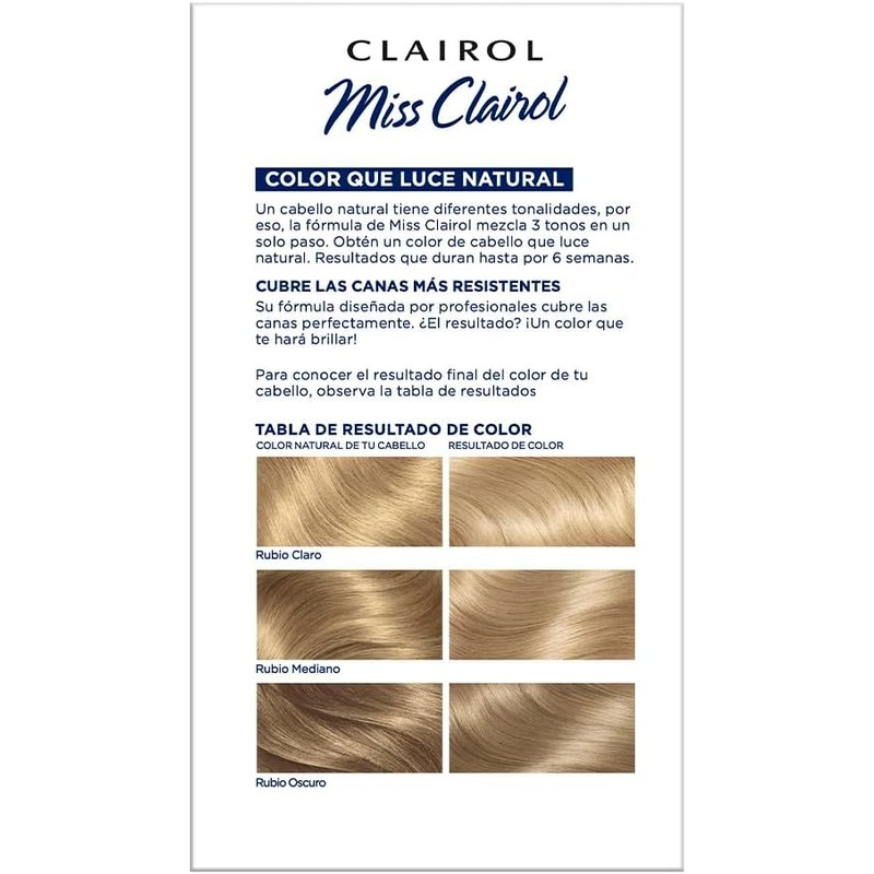 Miss Clairol Tinte Permanente 91 Rubio Cenizo Extra Claro