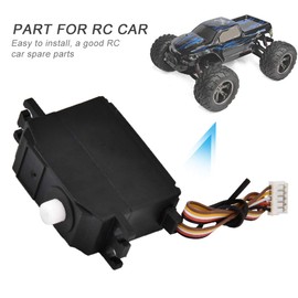 equlup RC 5 Wire Servo, Servo Steering Engine Accessory High Speed RC Steering Gear Replacement for 1/16 Truggy Short Course